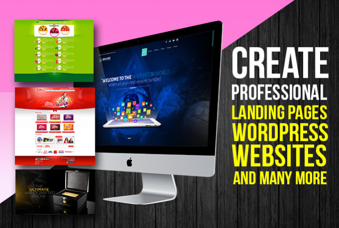 Gig Preview - Create professional  landingpage or a wordpress website