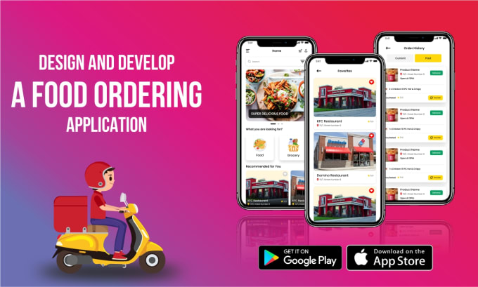 Gig Preview - Build food delivery app restaurant website or food delivery app restaurant app