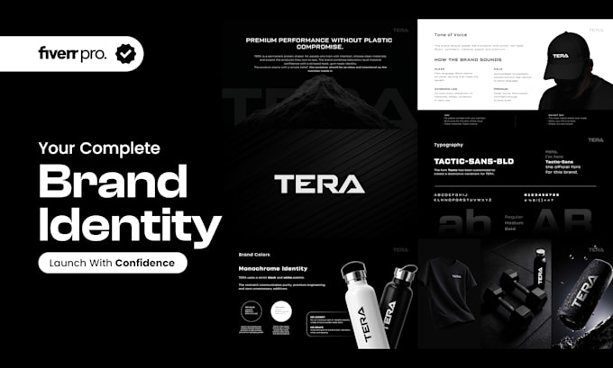 Logo design and brand identity guidelines service by Alestra on Fiverr