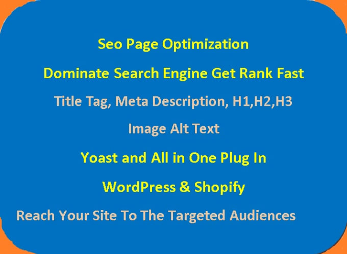 Gig Preview - Do on page seo optimization for wordpress using yoast plugin