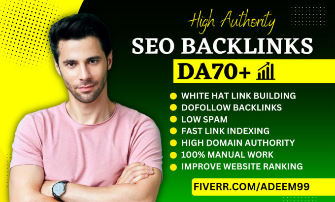 Gig Preview - Create high da pa dofollow backlinks