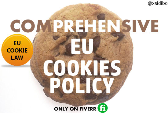 Gig Preview - Write you a complete cookie policy that complies with eu law