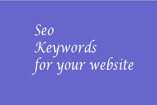 Gig Preview - Give 5 quality keywords for your website