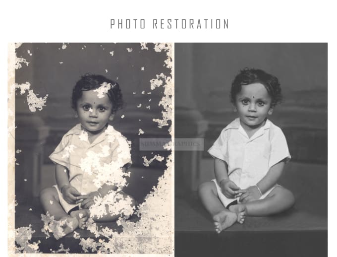 Gig Preview - Restore old photos, repair and colorize