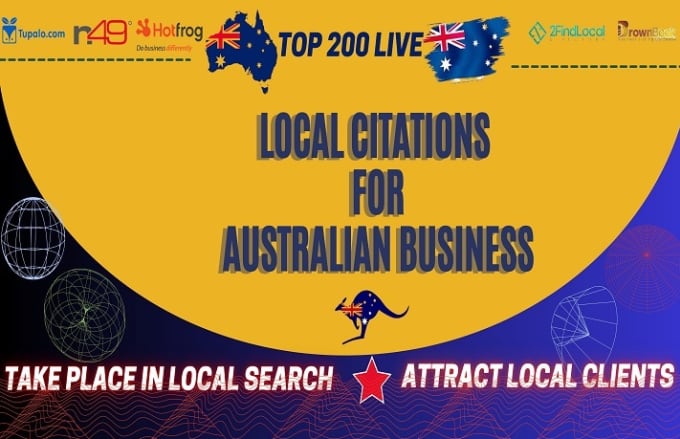 Gig Preview - Do 200 australian local citations to boost your local SEO