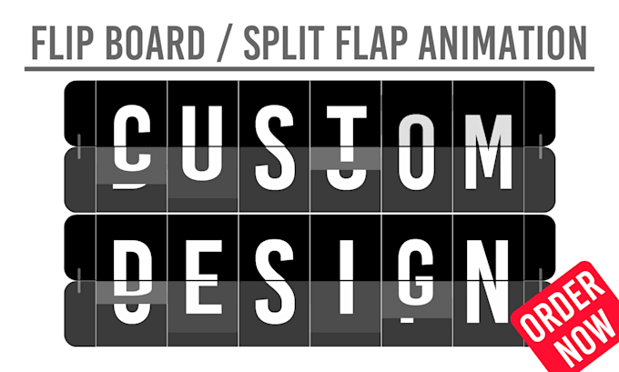 Gig Preview - Create any scrolling digit or airport flip board animation