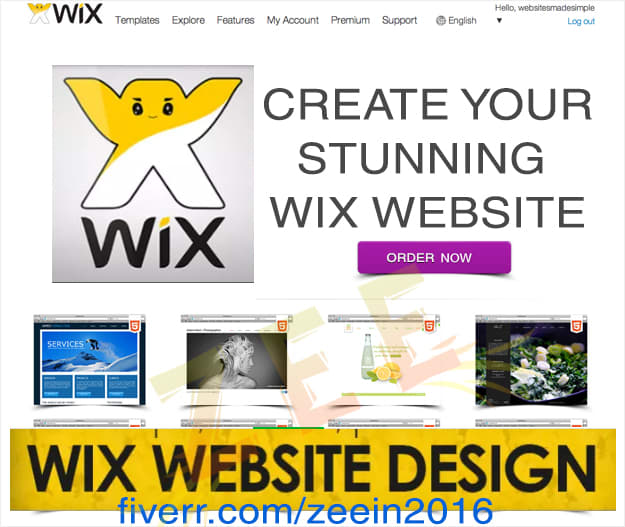 Gig Preview - Create professional wix website design