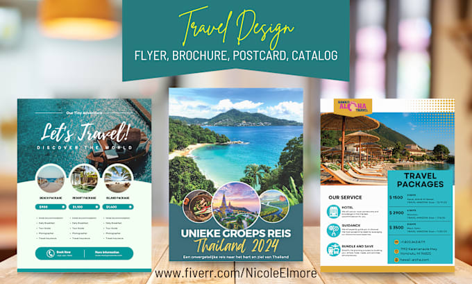 Gig Preview - Design a travel brochure, catalog, flyer, poster, guide