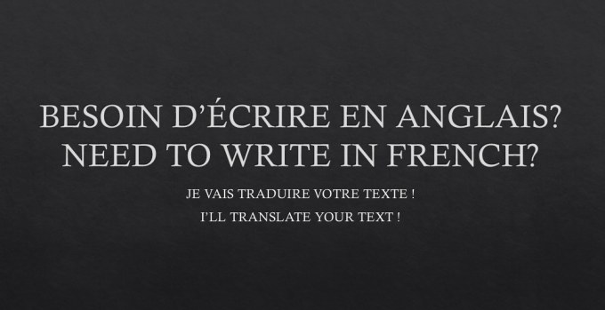 Gig Preview - Translate your text from english to french or opposite