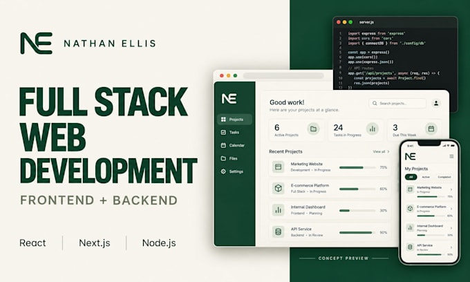 Nathan E - Full Stack Web Developer skilled in React Nextjs and Nodejs ...