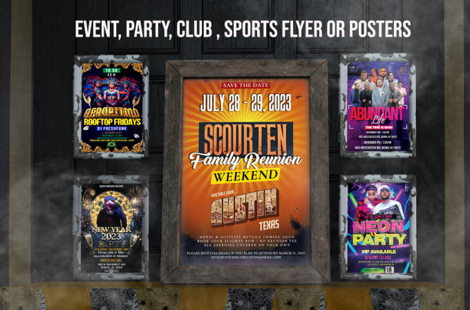 Bestseller - do event club, hip hop dj, summer party, birthday motion food menu flyer poster