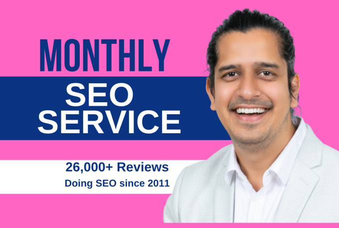 Gig Preview - Do monthly SEO service for keyword ranking on google