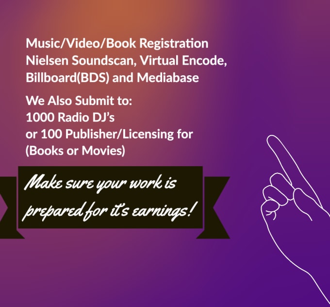 Gig Preview - Send music or video to soundscan, encode, bds and mediabase