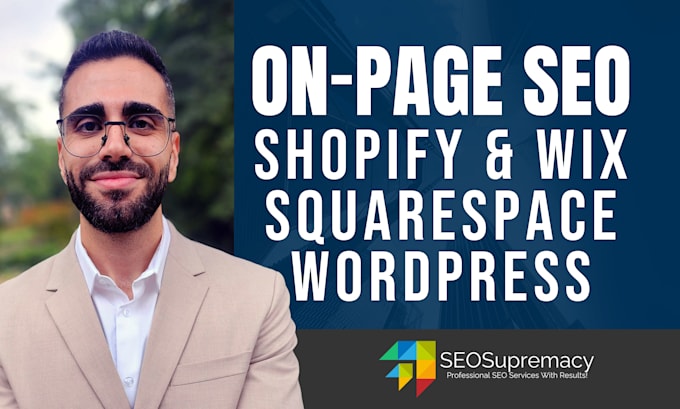 Bestseller - do SEO onpage website optimization service wordpress shopify wix squarespace