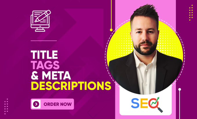 Gig Preview - Write title tags or meta descriptions for your website