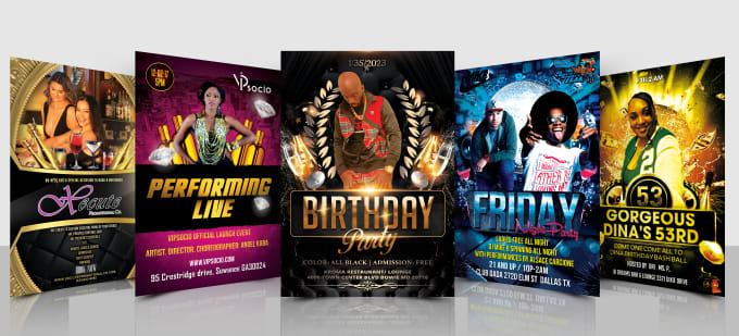 Gig Preview - Do animated flyer, motion flyer for event, party, birthday, club, christmas