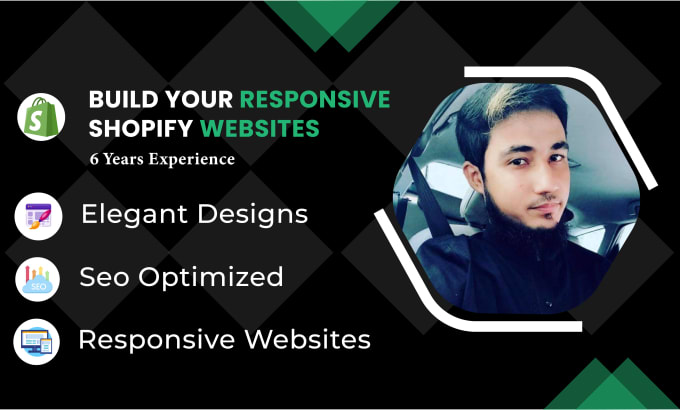 Gig Preview - Our agency will design or revamp shopify website, ecommerce online store