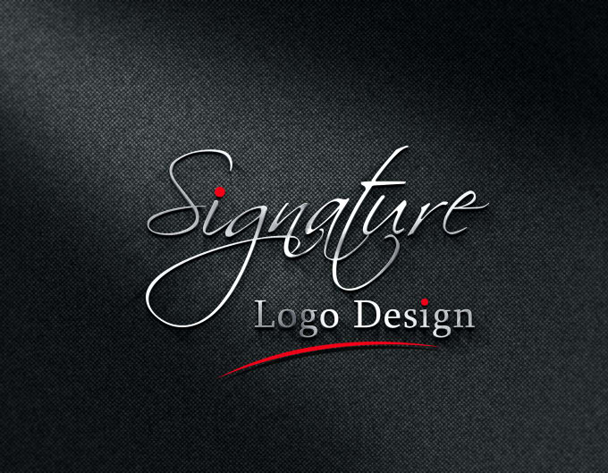 Gig Preview - Design two signature logo for your brand identity