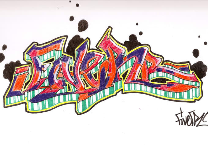 Convert a word, your name, company name into graffiti format by