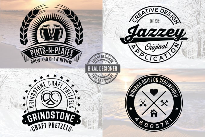 Gig Preview - Make creative retro, luxury, badge or vintage logo