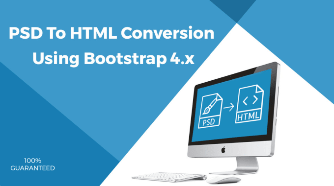 Gig Preview - Convert your PSD to responsive HTML5 css3 using bootstrap 4