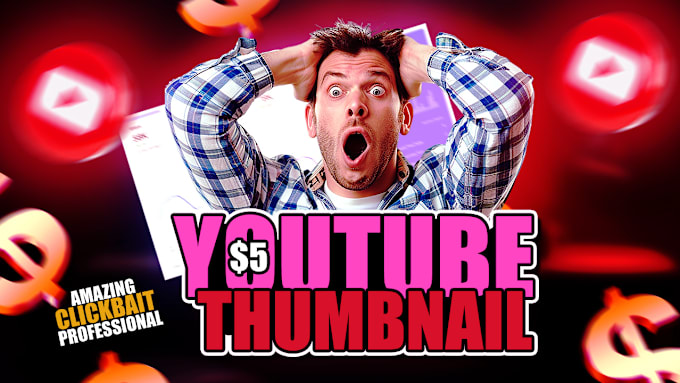 Gig Preview - Create eye catching youtube thumbnails that boost your views