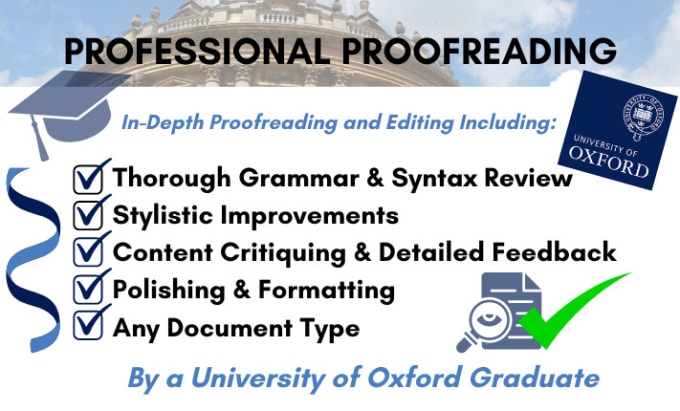 Gig Preview - Professionally proofread your written work