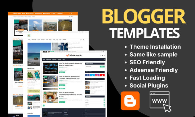 Gig Preview - Install and customize blogger template