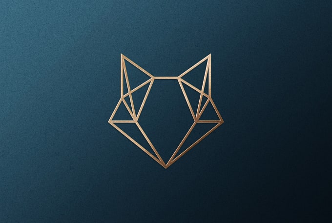 Gig Preview - Design modern low poly geometric logo and luxury branding kit