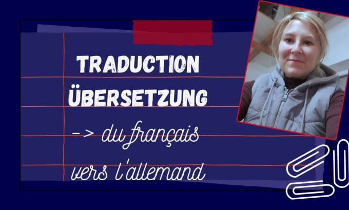 Gig Preview - Translate your french texts into german