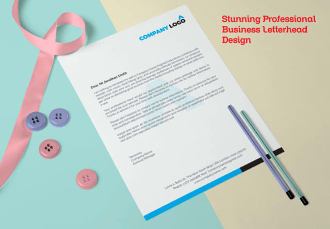 Gig Preview - Design letterhead for your business growth