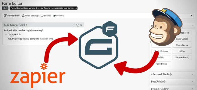 Gig Preview - Do zapier integration and create custom forms