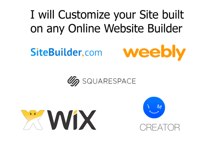 Gig Preview - Customize your website built on any sitebuilder