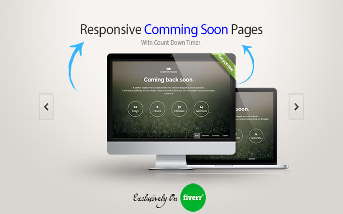 Gig Preview - Design a  awesome coming soon or under construction page