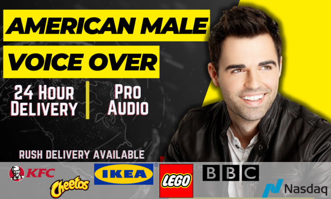 Gig Preview - Record a professional male american voice over in 24 hours