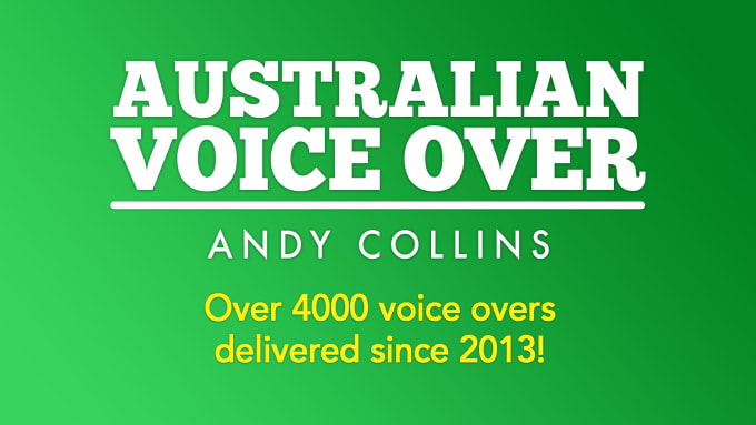 Gig Preview - Record a professional aussie male voice over