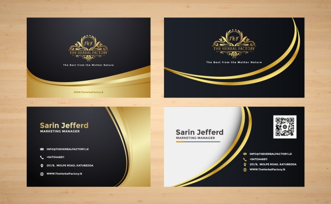 Gig Preview - Design custom, luxury, modern business card