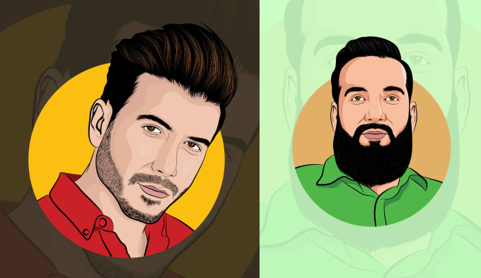 Gig Preview - Draw cartoon portrait avatar from photo