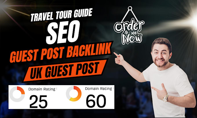 Gig Preview - Publish travel tour guide seo article with UK guest post backlink