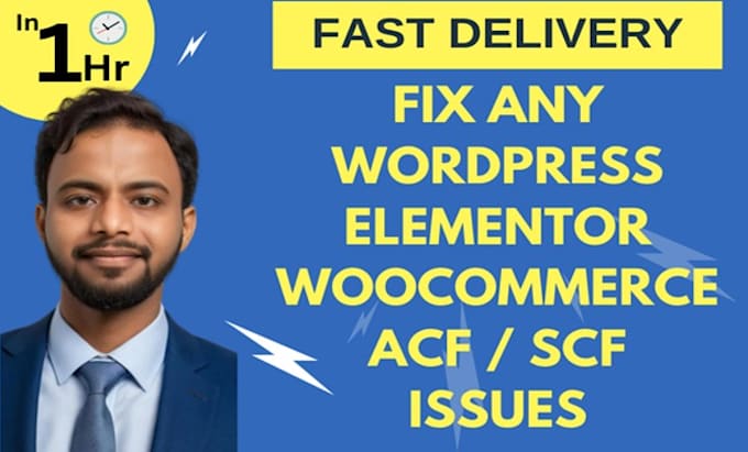 Gig Preview - Help to fix wordpress woocommerce elementor acf scf issues