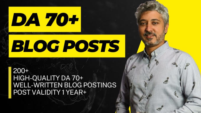 Gig Preview - Increase domain authority by publishing your post on high da 70 blogs