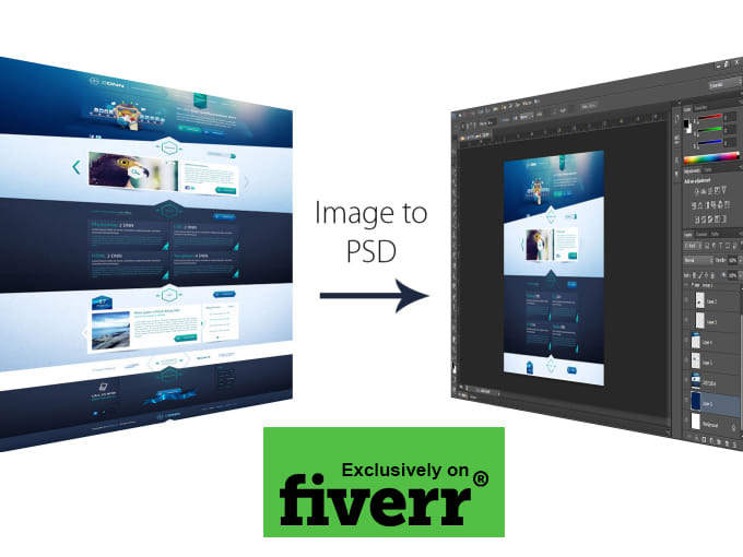 Bestseller - create layered PSD file from any image or web page