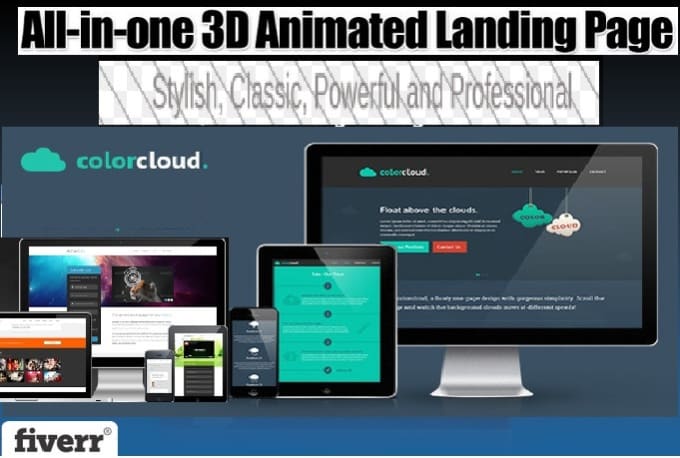 Give you the top selling 3d animated lead optin landing ...