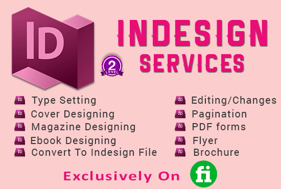 Gig Preview - Do adobe indesign services for you