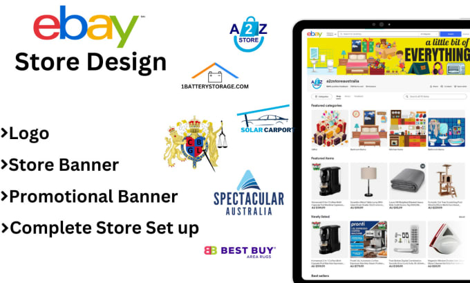 Gig Preview - Design ebay store banners, brand logo, promotional banners