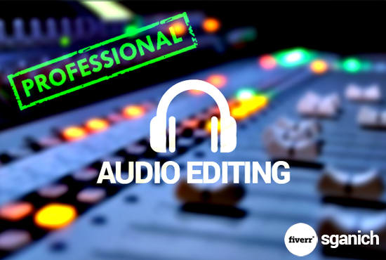 Gig Preview - Perform professional audio editing or noise reduction