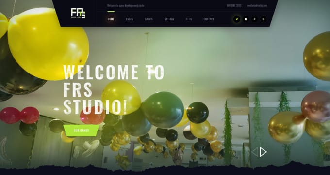 Gig Preview - Design attractive website design for games or applications