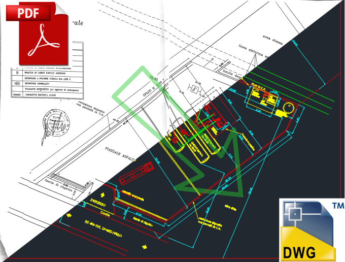 Gig Preview - Converting  pdf file to dwg file