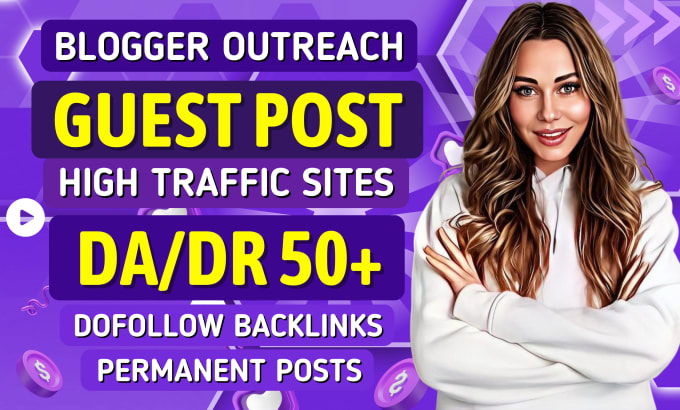 Bestseller - high da blogger outreach guest post with dofollow backlink