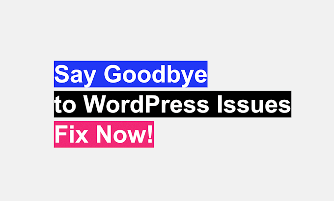 Gig Preview - Fix any wordpress issues, errors and bugs